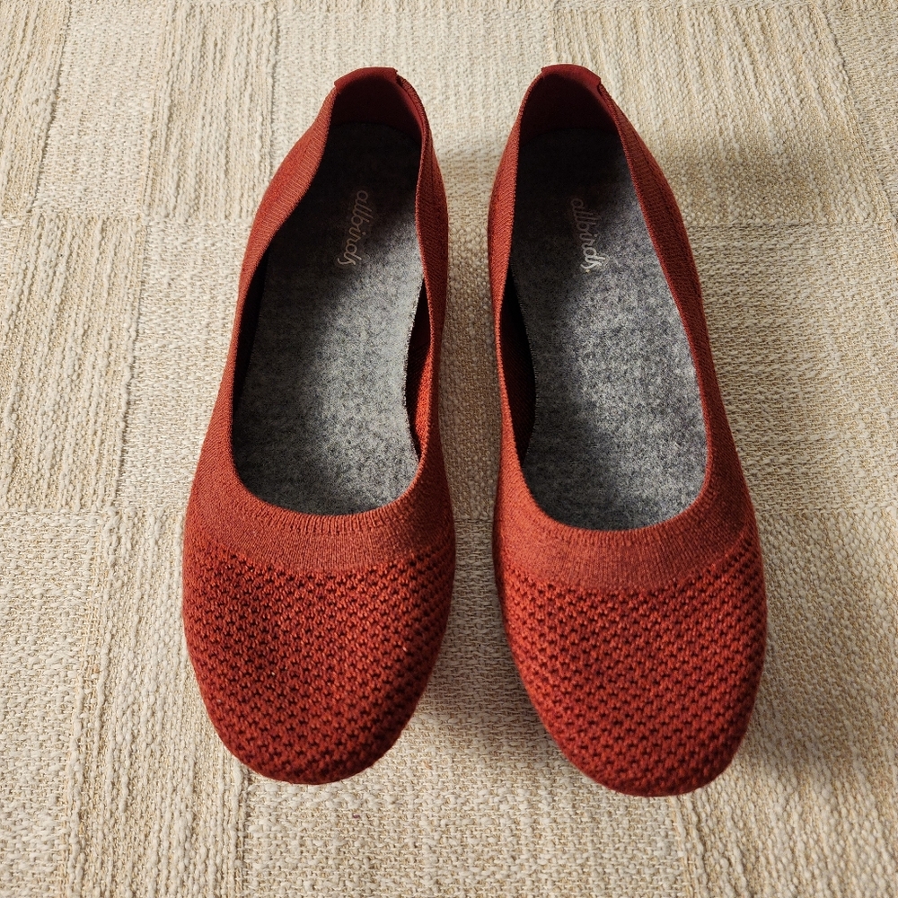 Allbirds Tree Breezer Women's Red Flats Size 9